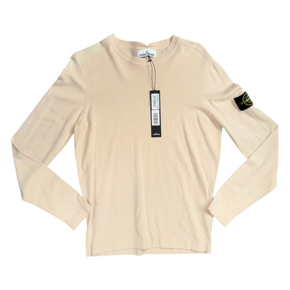 STONE ISLAND CREWNECK SWEATSHIRT CREAM