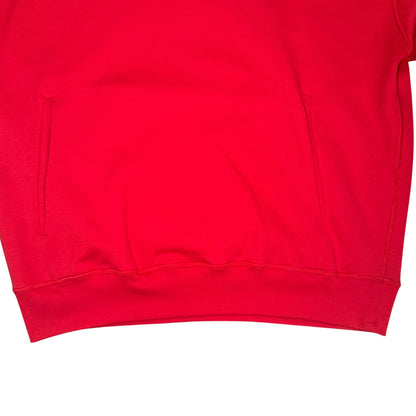 STONE ISLAND SPELLOUT BOX LOGO HOODIE RED