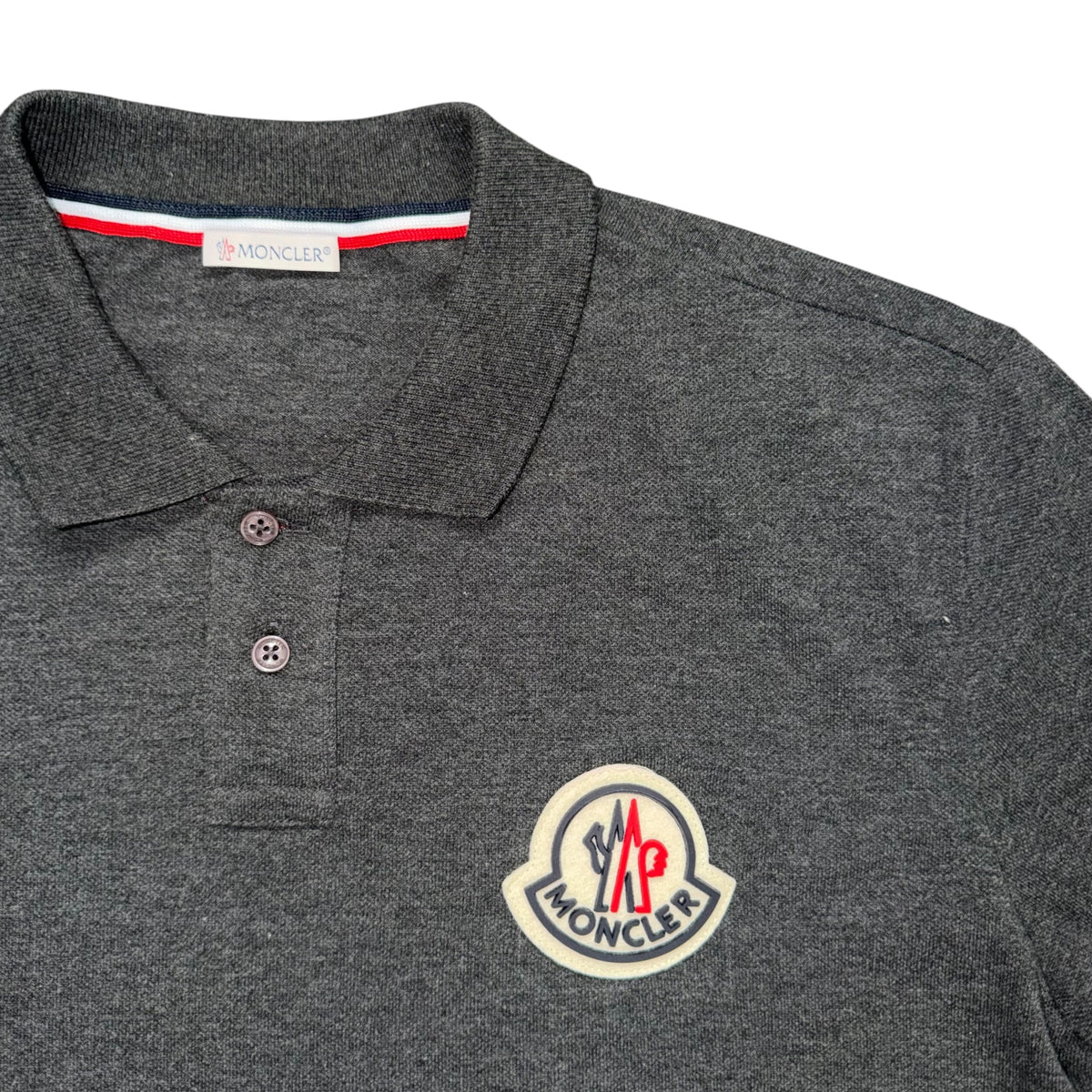 MONCLER MAGLIA POLO SHIRTS GREY