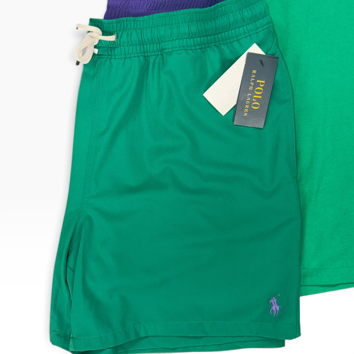 POLO RALPH LAUREN SWIMSET 2PC GREEN/PURPLE