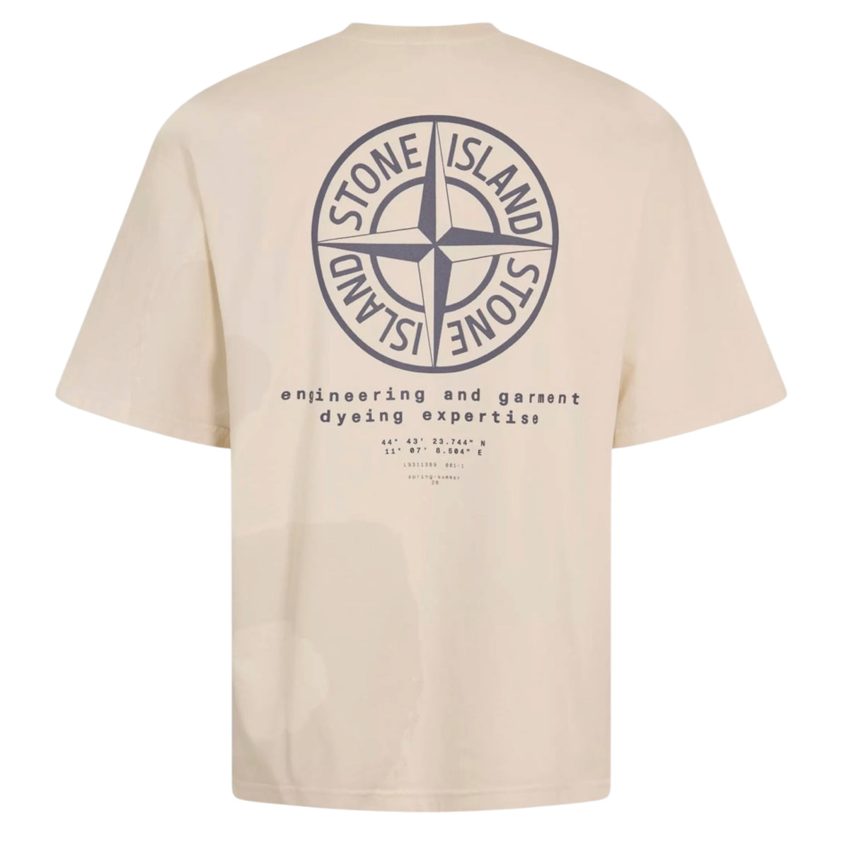 STONE ISLAND COMPASS BACK LOGO T-SHIRT BEIGE