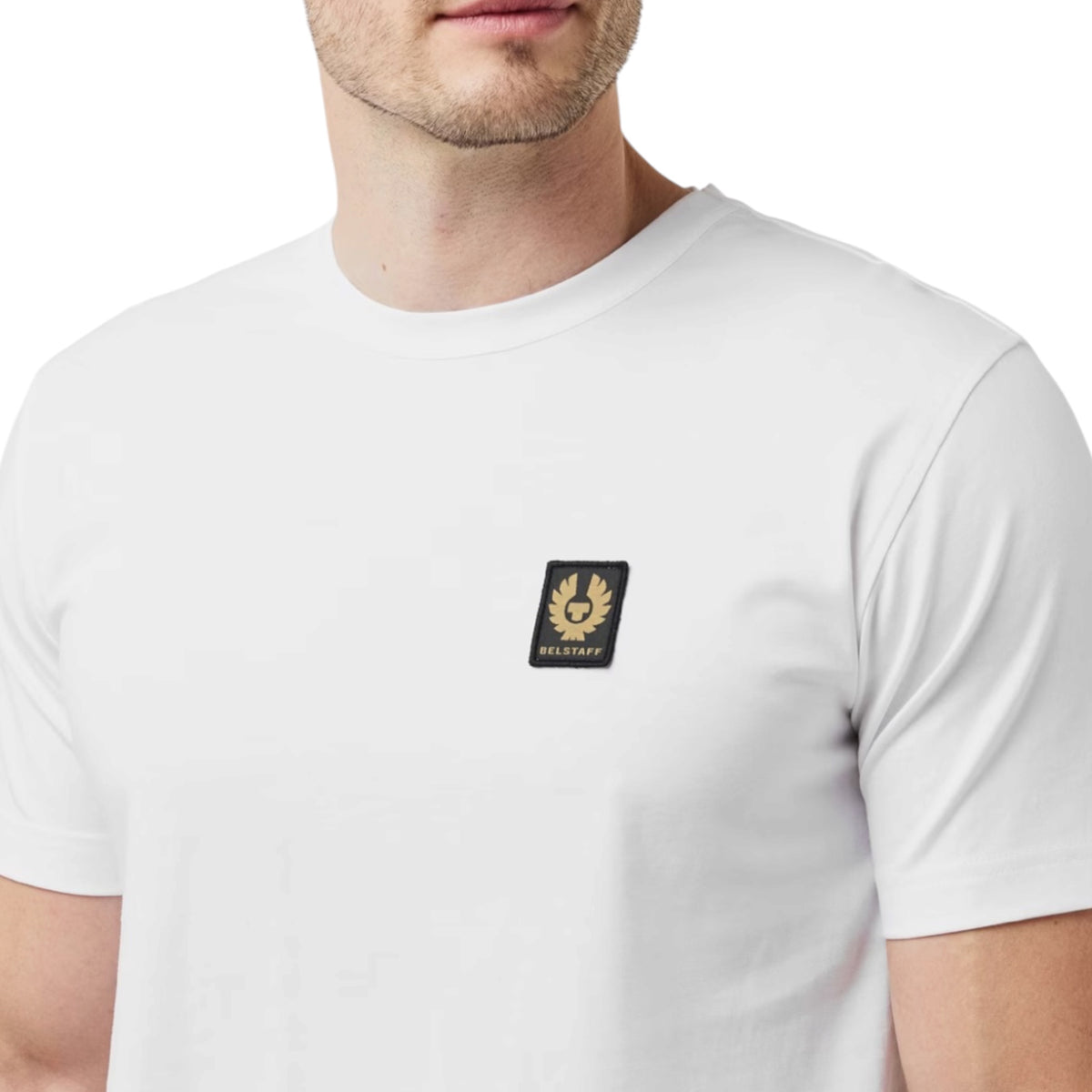 BELSTAFF PHOENIX PATCH LOGO T-SHIRT WHITE