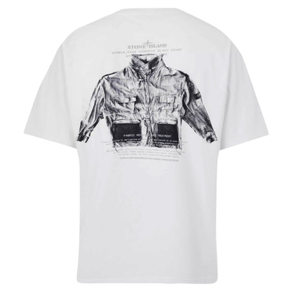 STONE ISLAND ARCHIVO BACK LOGO T-SHIRT WHITE