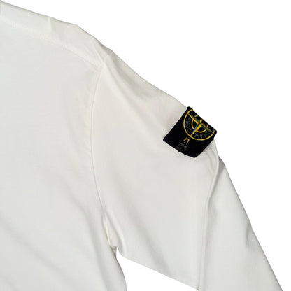 STONE ISLAND LONG SLEEVE TEE WHITE