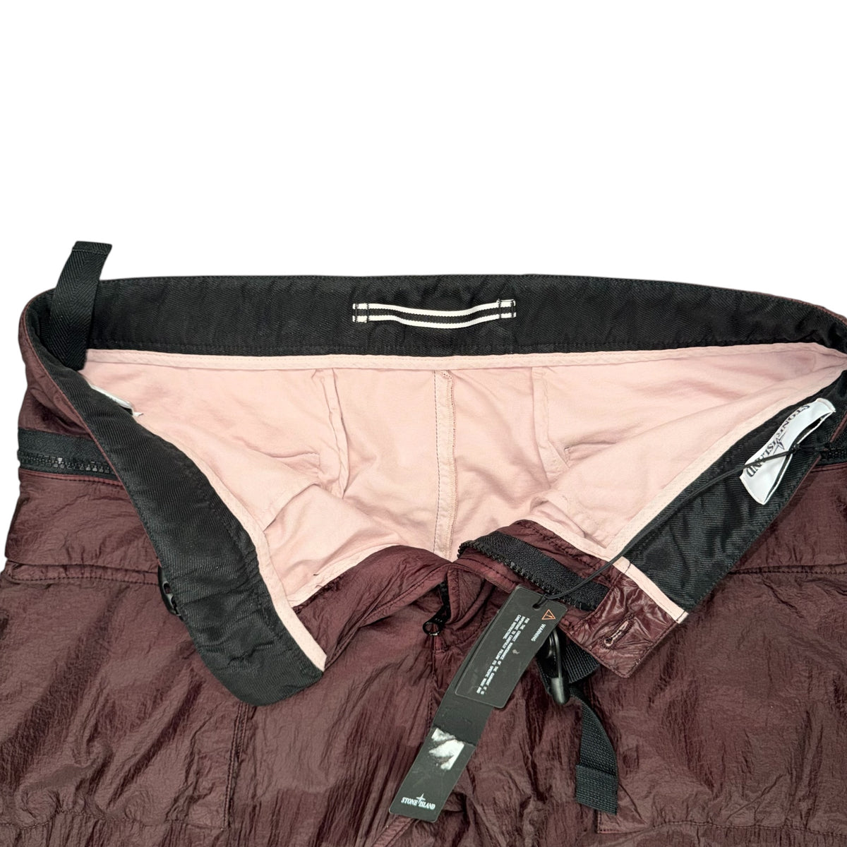 STONE ISLAND NYLON METAL BOTTOMS BURGANDY