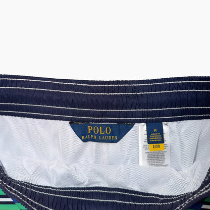 POLO RALPH LAUREN TRAVELER STRIPED SWIM SHORTS ORANGE