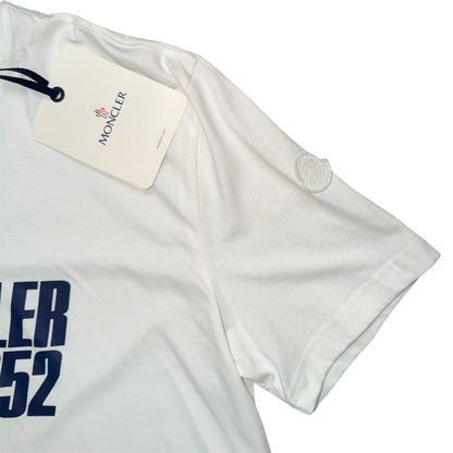 MONCLER LOGO PRINT TEE WHITE