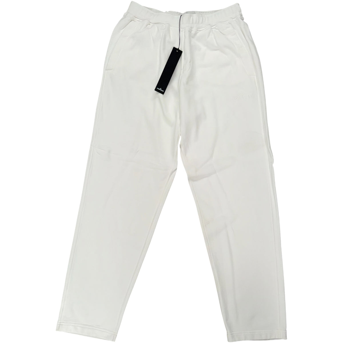 STONE ISLAND CENTRE LOGO TRACKSUIT WHITE