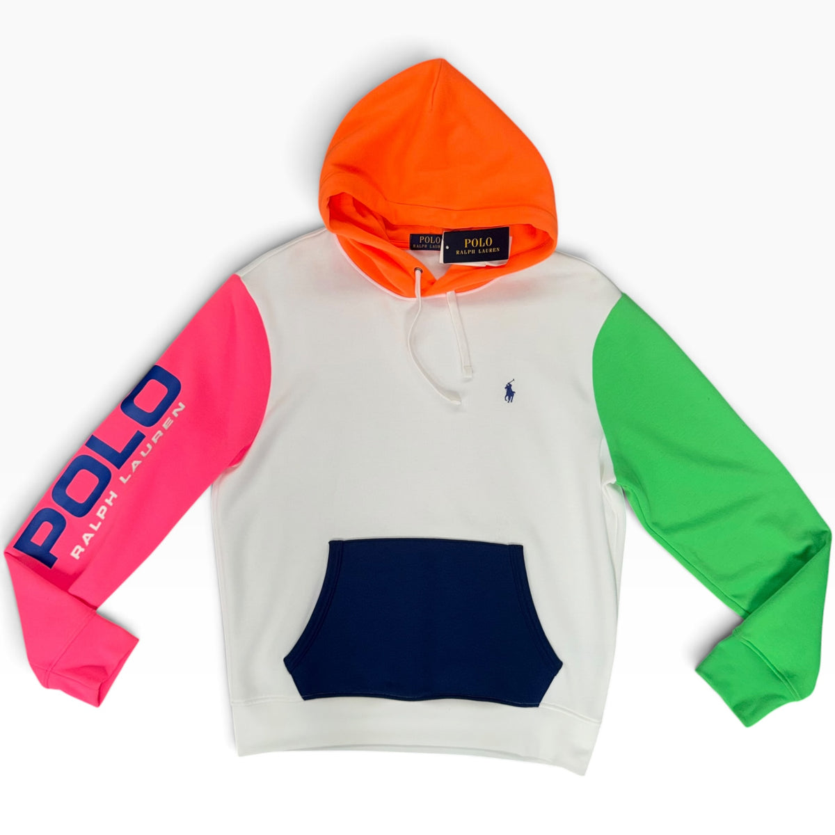 POLO RALPH LAUREN COLOR-BLOCKED FLEECE HOODIE MENS