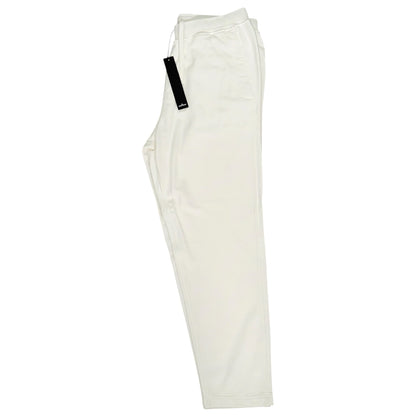 STONE ISLAND EMBROIDED LOGO JOGGERS WHITE