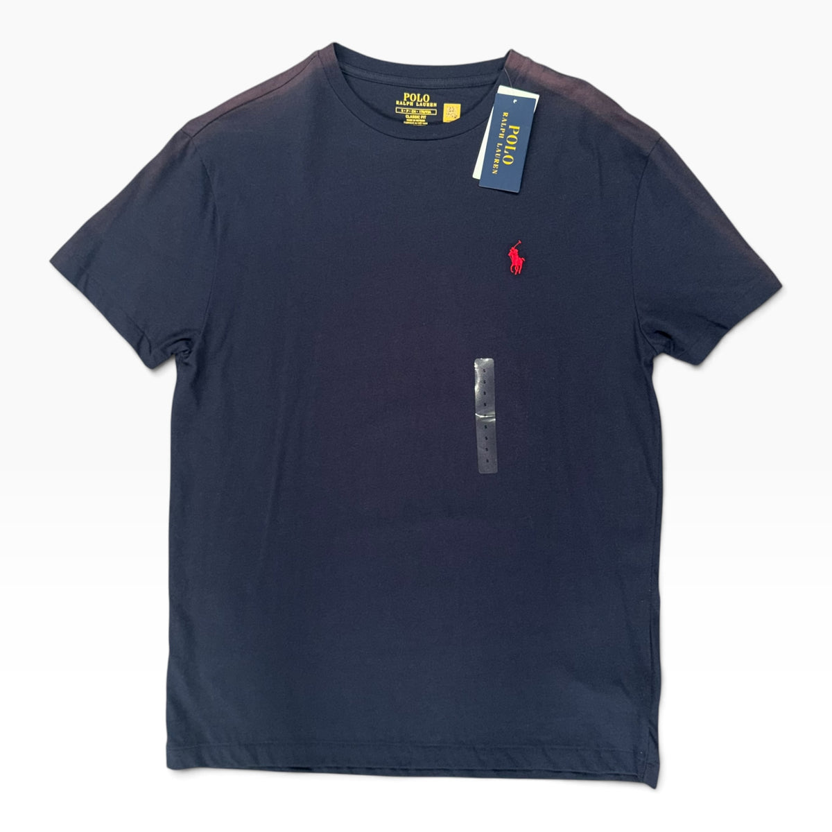 POLO RALPH LAUREN COTTON CREWNECK TEE NAVY