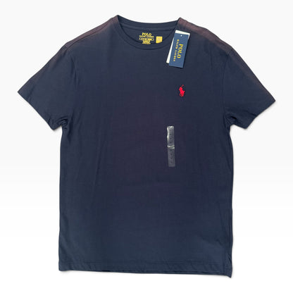 POLO RALPH LAUREN COTTON CREWNECK TEE NAVY