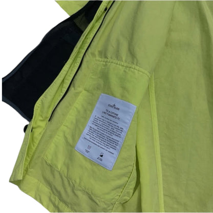 STONE ISLAND NYLON COTTON MESH CAMO VEST OVERSHIRT YELLOW
