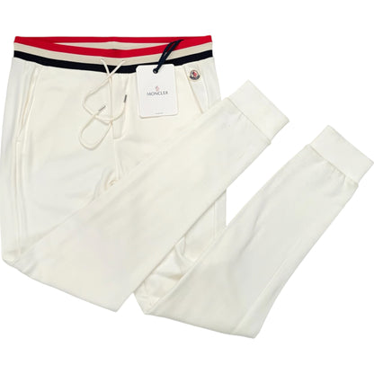 MONCLER PANTALONE JOGGERS WHITE