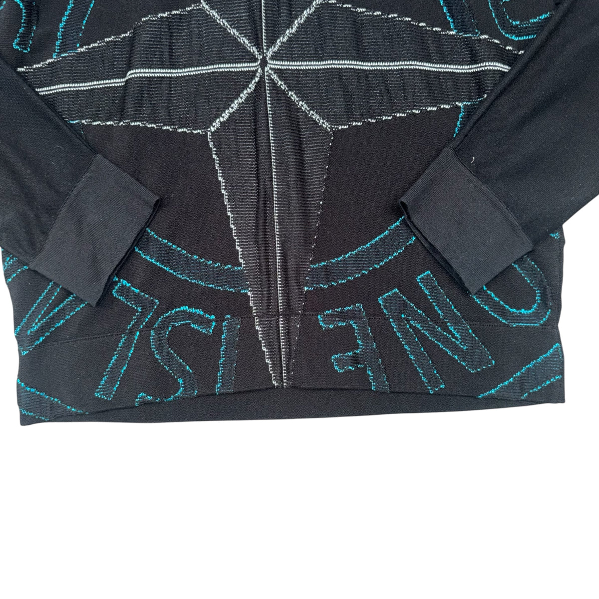 STONE ISLAND INTARSIA CREWNECK SWEATER BLACK