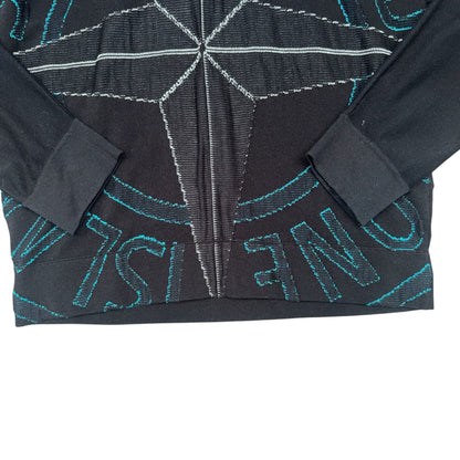 STONE ISLAND INTARSIA CREWNECK SWEATER BLACK
