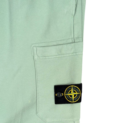 STONE ISLAND COTTON FLEECE TRACKSUIT MINT GREEN