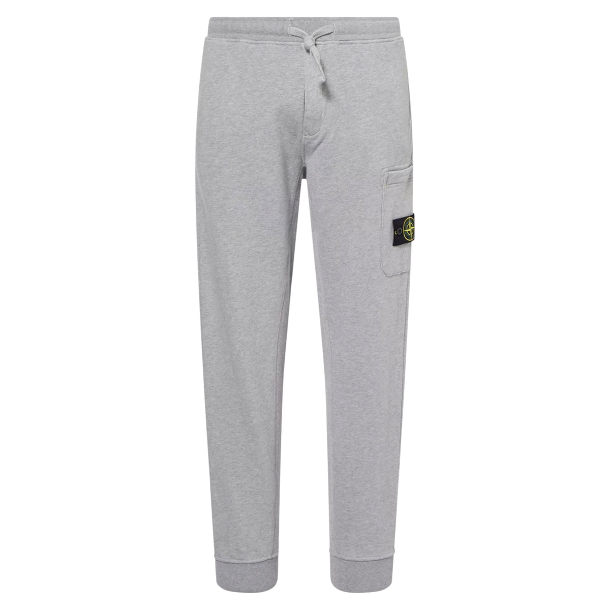 STONE ISLAND ORGANIC COTTON FLEECE CARGO JOGGERS GREY