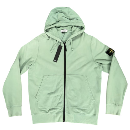STONE ISLAND COTTON FLEECE TRACKSUIT MINT GREEN
