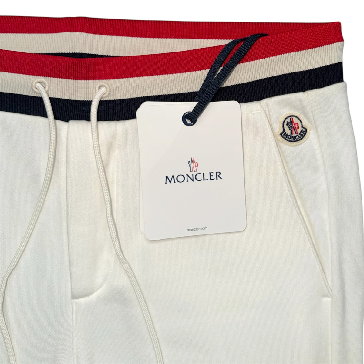MONCLER PANTALONE JOGGERS WHITE