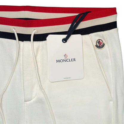 MONCLER PANTALONE JOGGERS WHITE