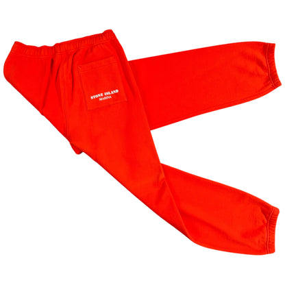 STONE ISLAND MARINA 2023 ORGANIC COTTON FLEECE TRACKSUIT ORANGE