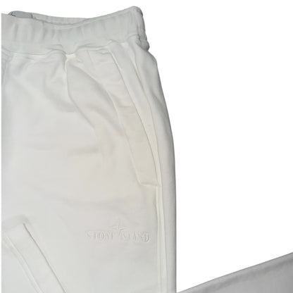 STONE ISLAND CENTRE LOGO TRACKSUIT WHITE