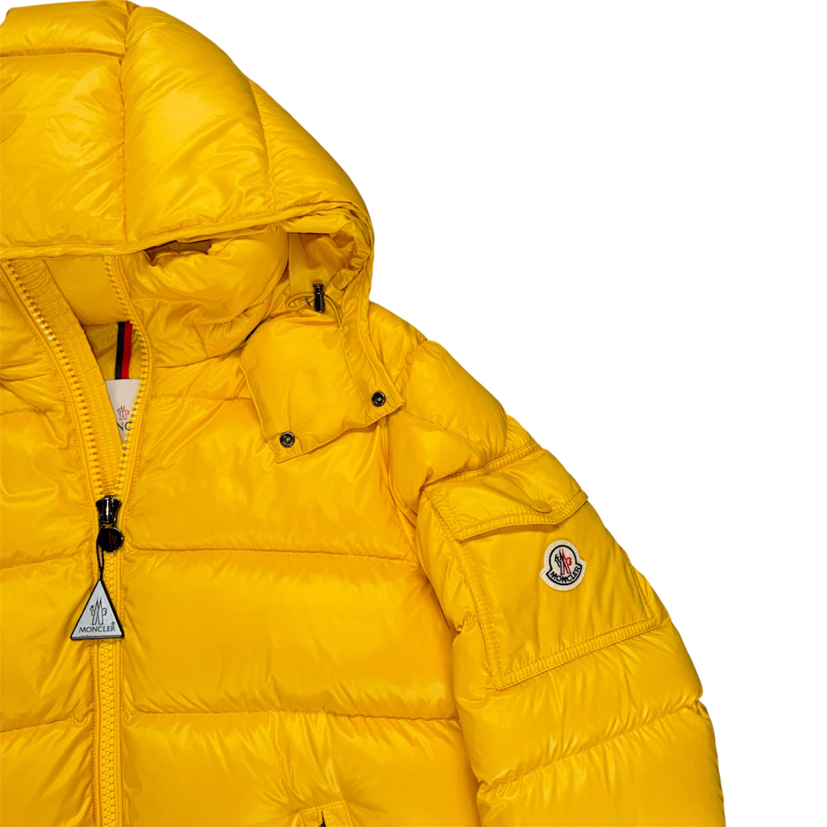 MONCLER MAYA PUFFER JACKET YELLOW