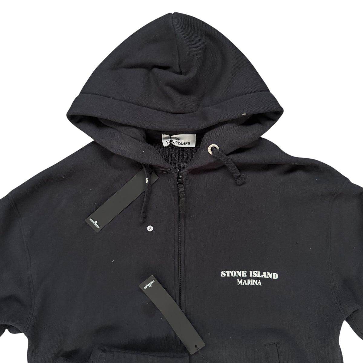 STONE ISLAND MARINA COTTON FLEECE TRACKSUIT NAVY