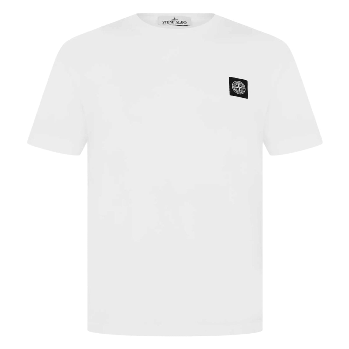 STONE ISLAND PATCH LOGO T-SHIRT WHITE