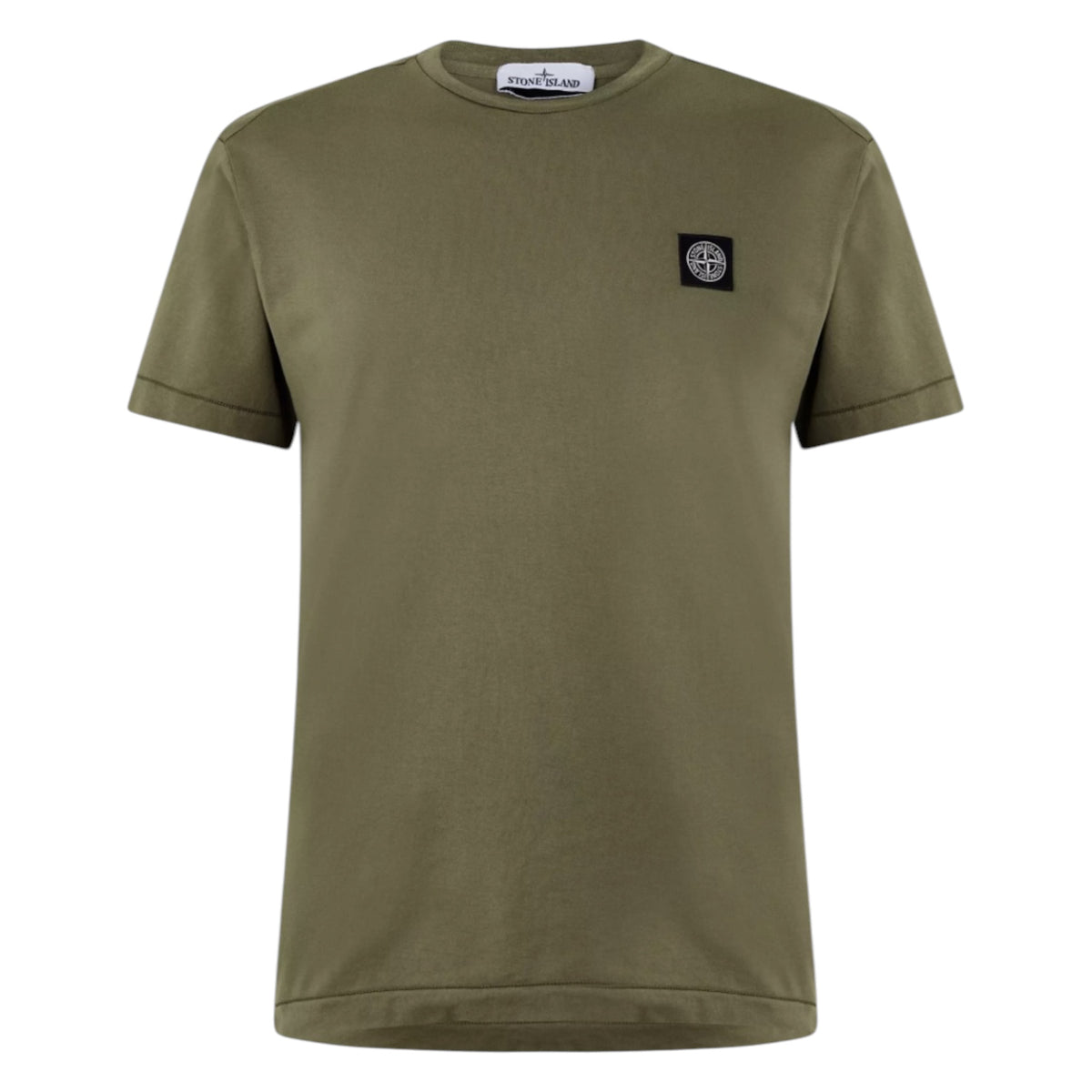 STONE ISLAND PATCH LOGO T-SHIRT MILITARY GREEN