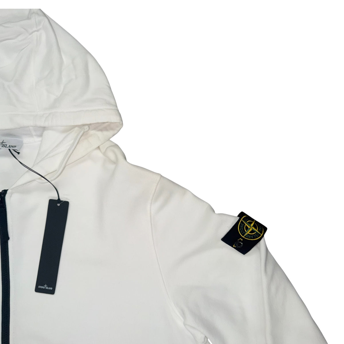 STONE ISLAND FULL ZIP UP TRACKSUIT WHITE