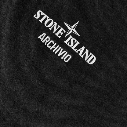 STONE ISLAND ARCHIVO BACK LOGO T-SHIRT BLACK