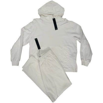 STONE ISLAND CENTRE LOGO TRACKSUIT WHITE