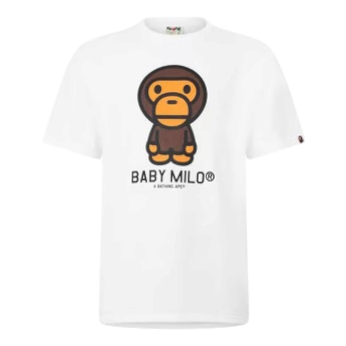 A BATHING APE BABY MILO T-SHIRT WHITE