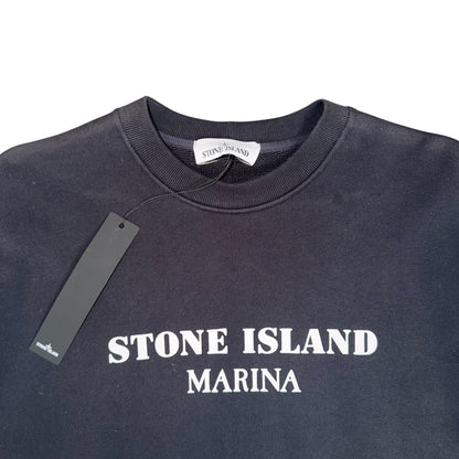 STONE ISLAND MARINA CREWNECK NAVY