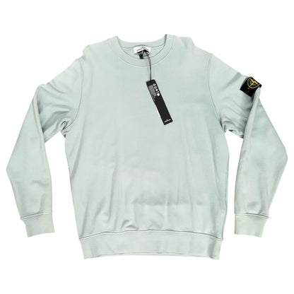 STONE ISLAND ORGANIC COTTON FLEECE TRACKSUIT SAGE GREEN