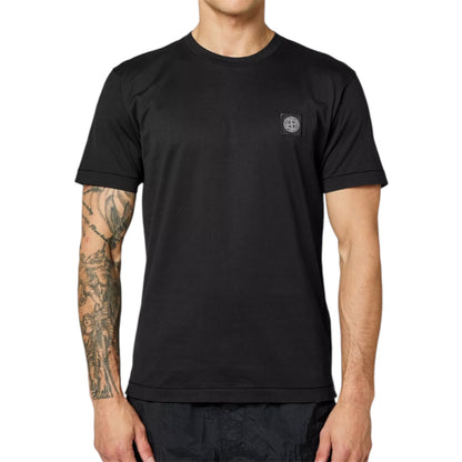 STONE ISLAND PATCH LOGO T-SHIRT NAVY BLUE