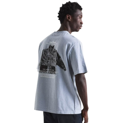 STONE ISLAND ARCHIVO BACK LOGO T-SHIRT ASH GREY