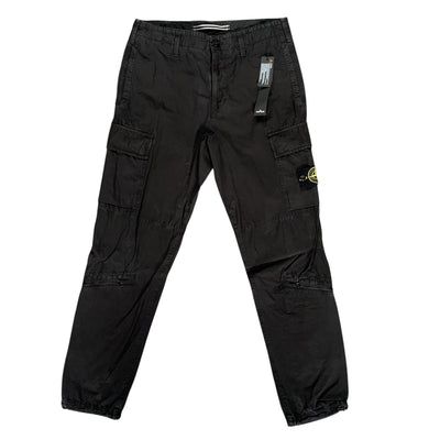 STONE ISLAND CARGO BOTTOMS BLACK