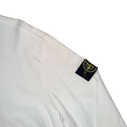 STONE ISLAND CREWNECK SWEATSHIRT WHITE
