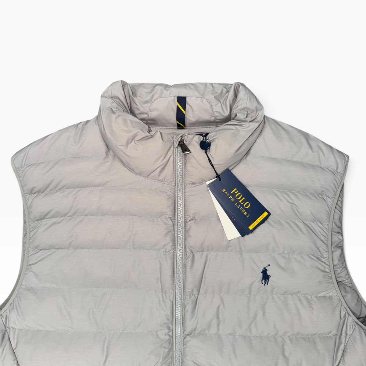 POLO RALPH LAUREN QUILTED TERRA PADDED GILET GREY