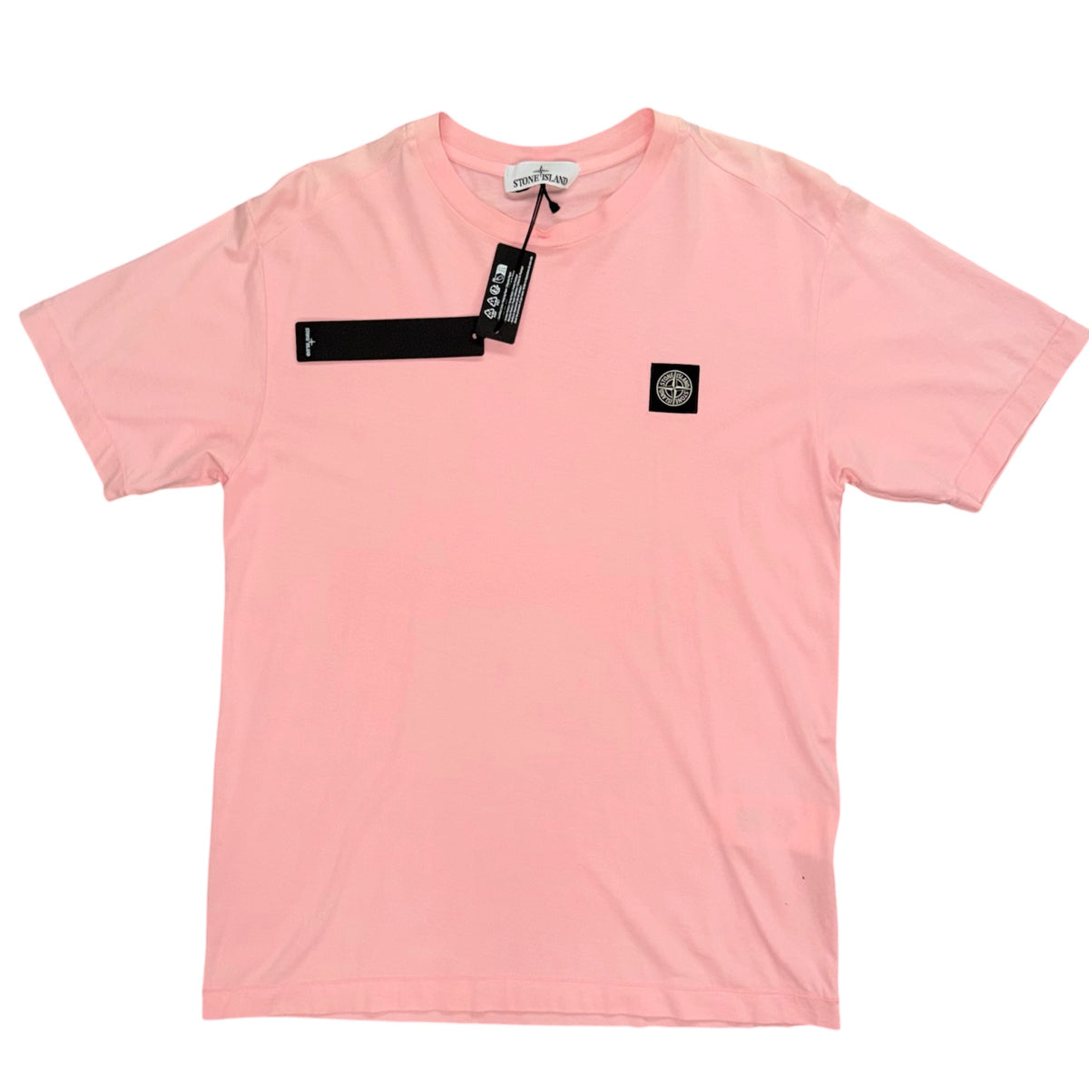 STONE ISLAND LOGO PATCH TEE ROSE PINK