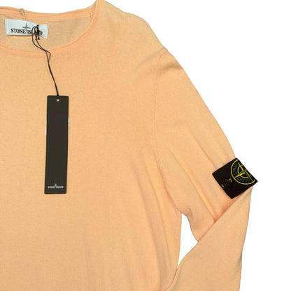 STONE ISLAND CREWNECK SWEATSHIRT ORANGE
