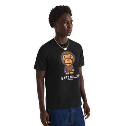 A BATHING APE BABY MILO T-SHIRT BLACK