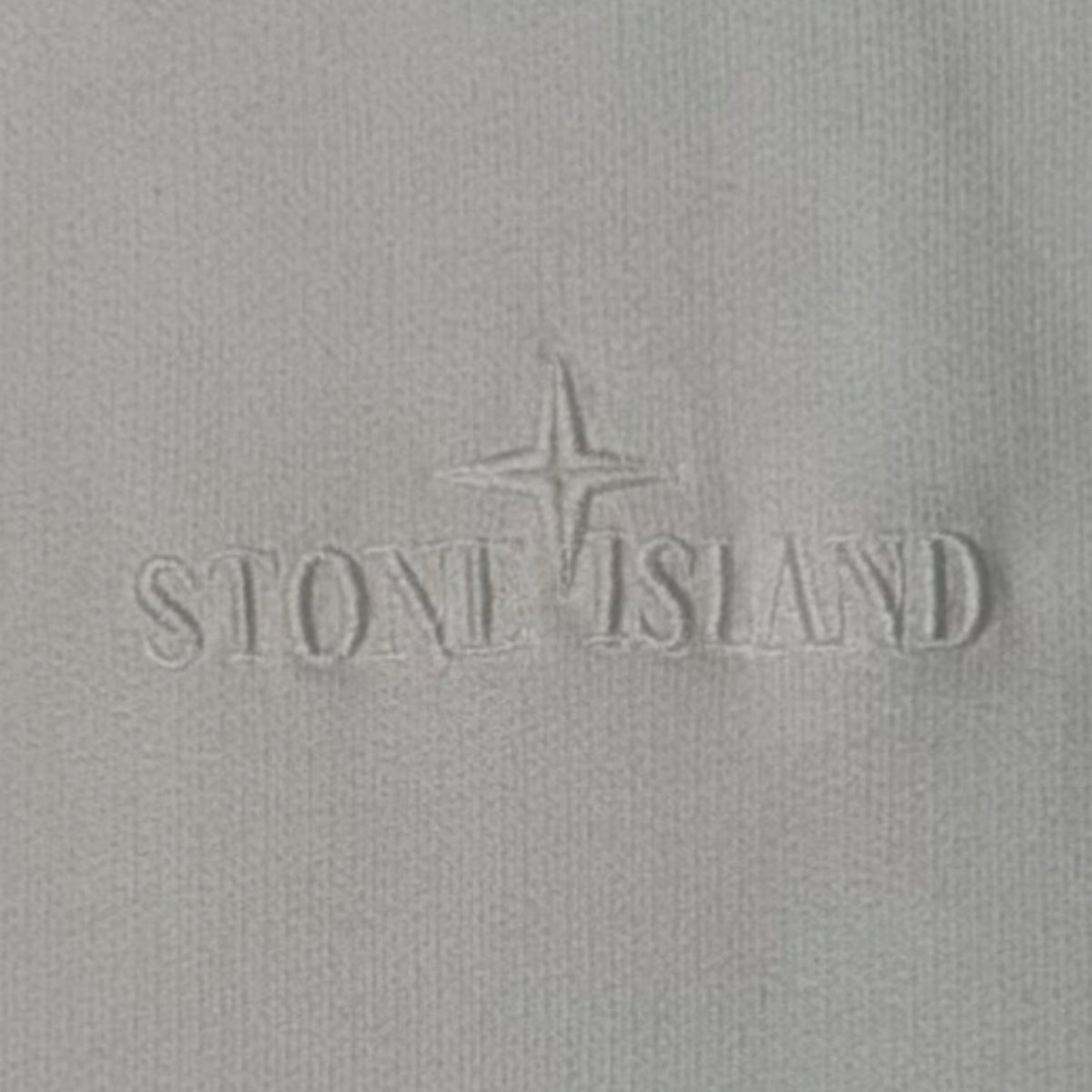 STONE ISLAND CENTRE LOGO PULLOVER HOODIE WHITE