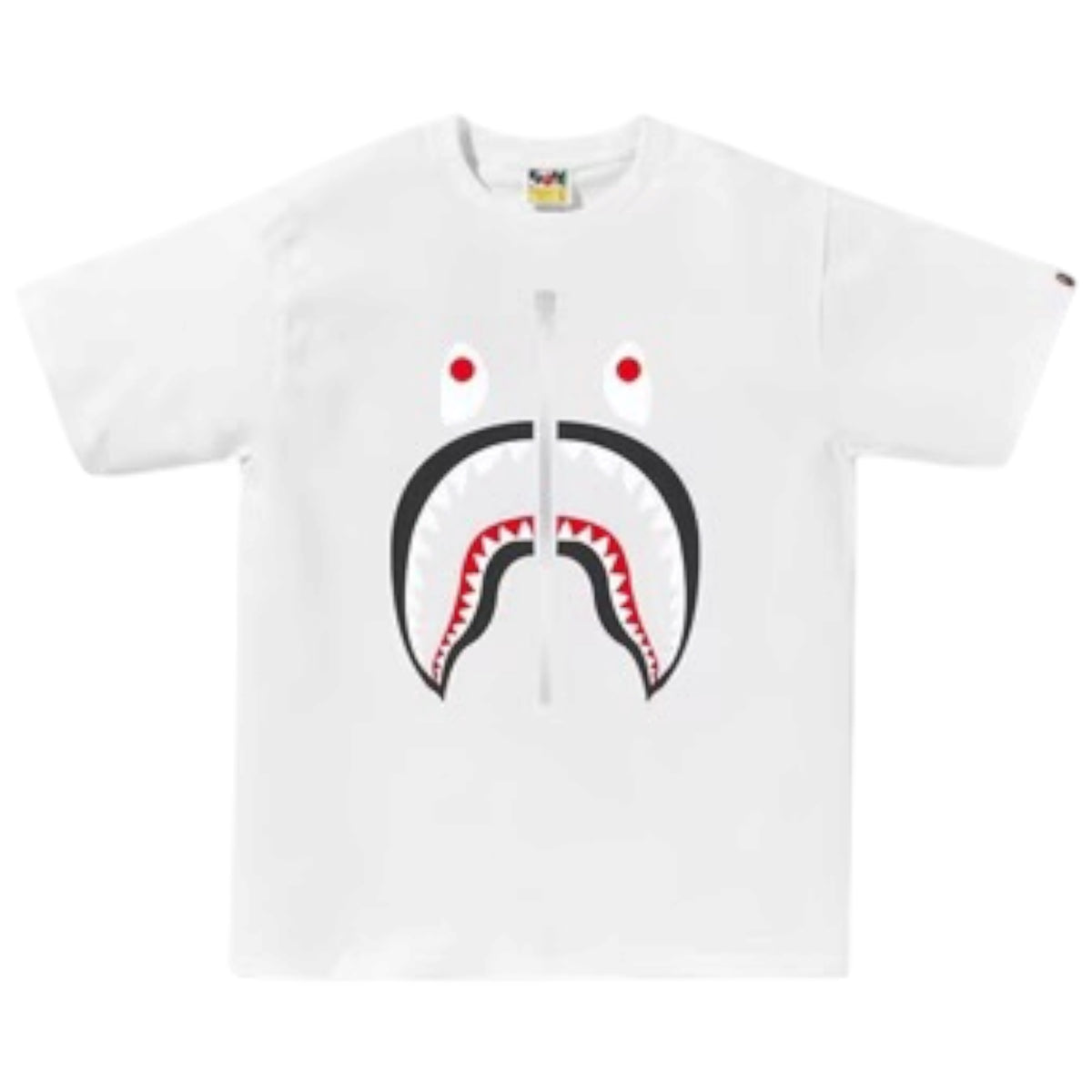 A BATHING APE SHARK T-SHIRT WHITE