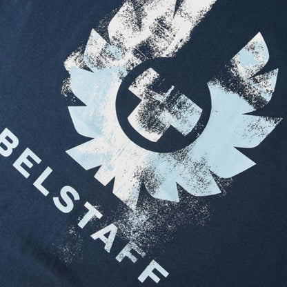 BELSTAFF PHOENIX STAMP LOGO T-SHIRT NAVY BLUE