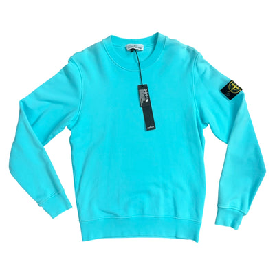 STONE ISLAND CREWNECK SWEATER TURCHESE