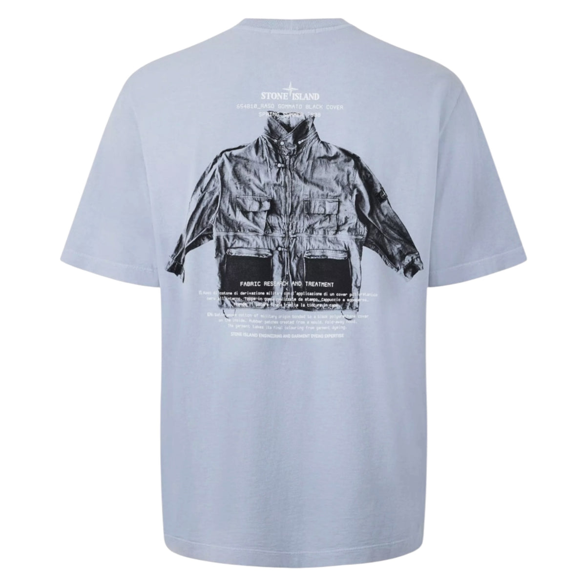 STONE ISLAND ARCHIVO BACK LOGO T-SHIRT ASH GREY